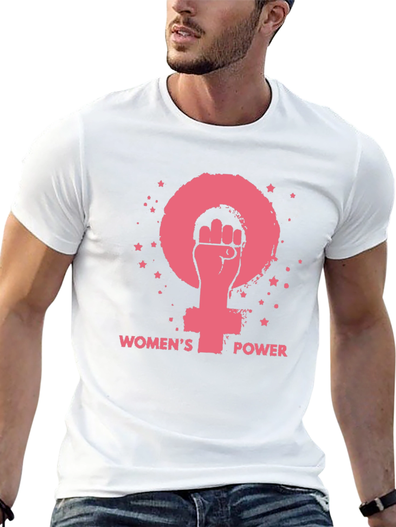 Womens Power Graphic Tee - Feminist Fist