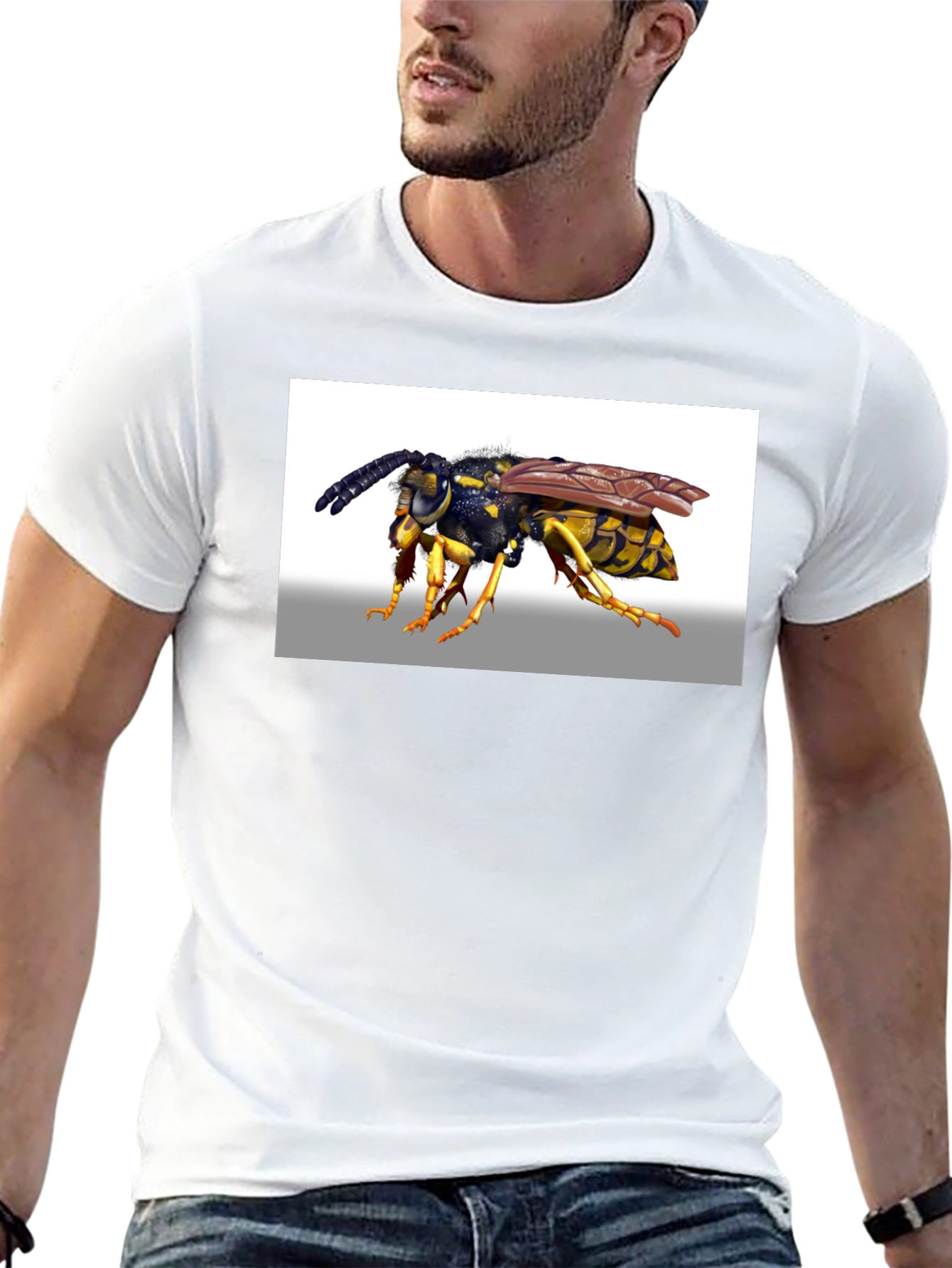 Wasp Graphic T-Shirt - Black Cotton Tee