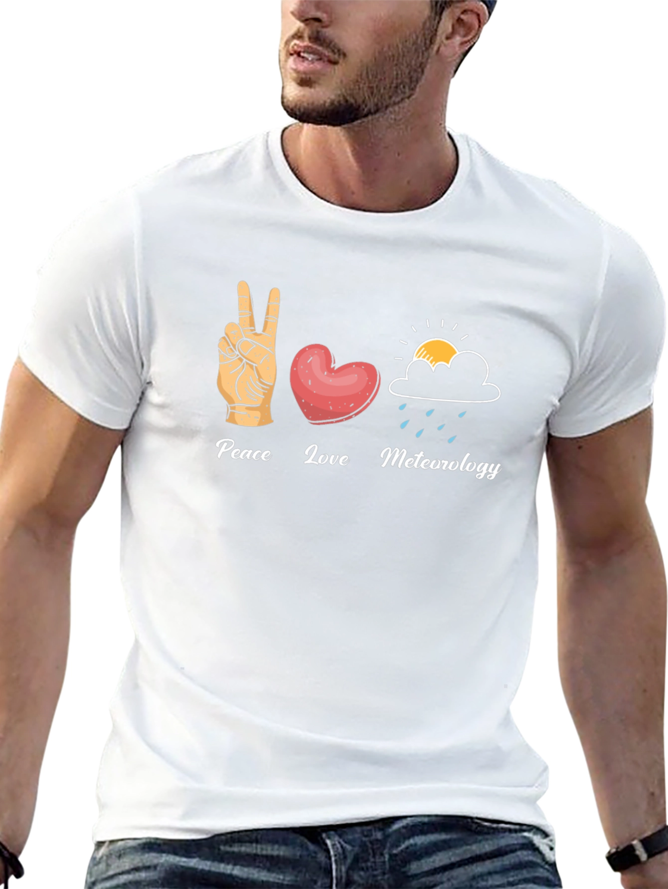 Peace Love Meteorology T-Shirt