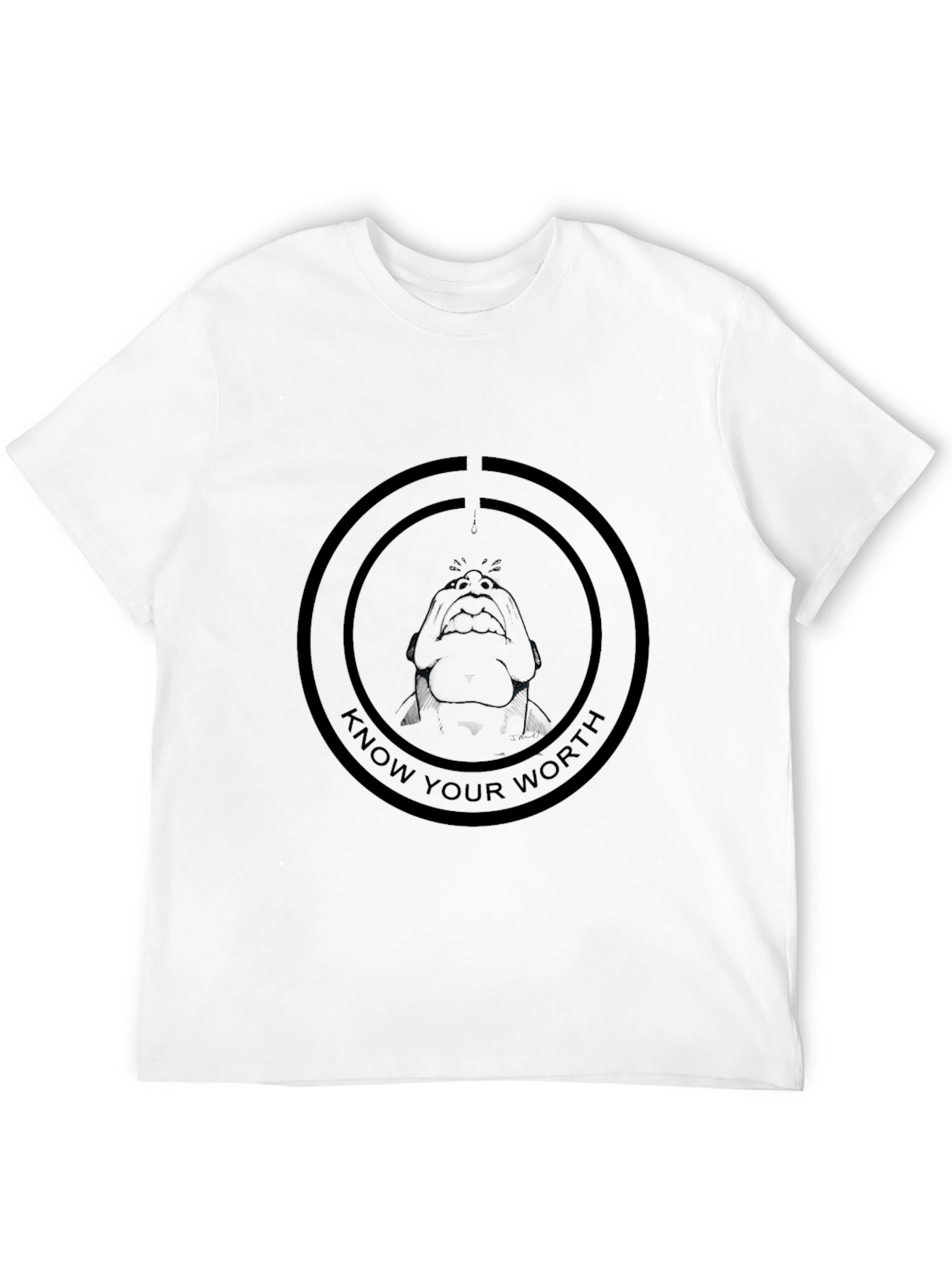 Know Your Worth Black Graphic T-Shirt
