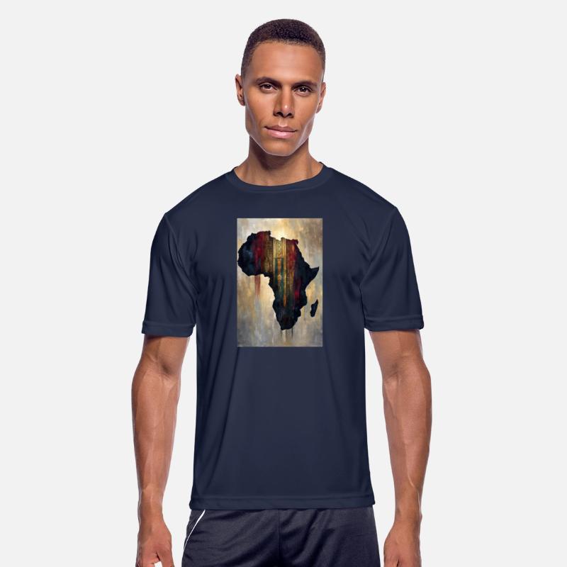 Africa Map Tribal Art Print
