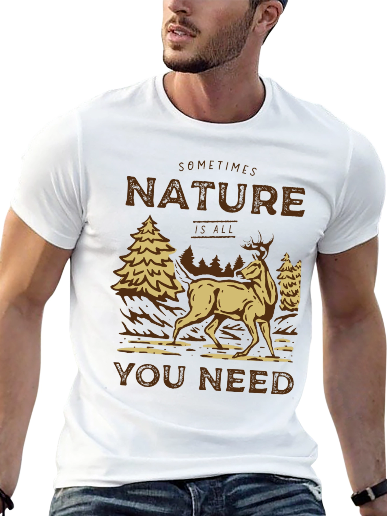 Nature Is All You Need Graphic Tee