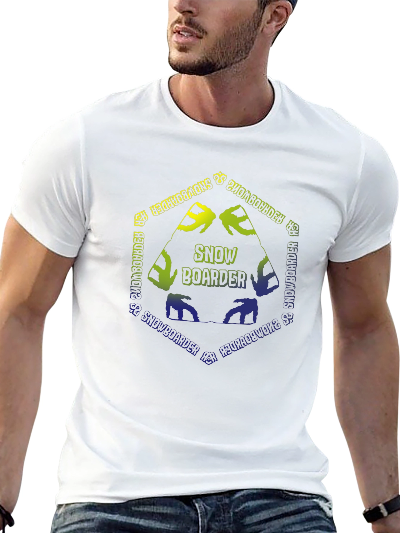 Snowboarder Graphic Tee - Black Unisex T-Shirt