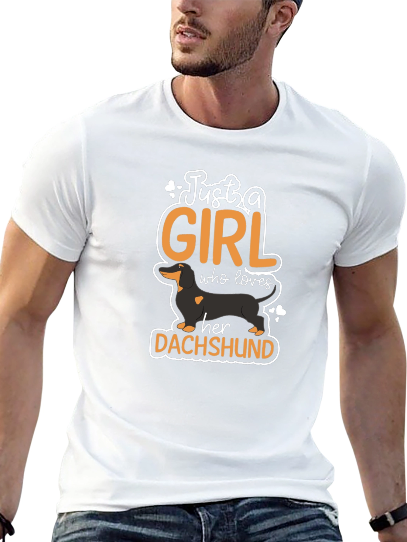 Just A Girl Who Loves Dachshunds T-Shirt
