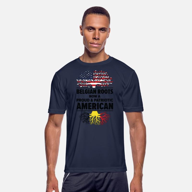 Belgian American Patriot USA Grown Belgium US Flag