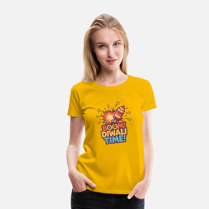 Boom Diwali Time Fun Firecracker Design