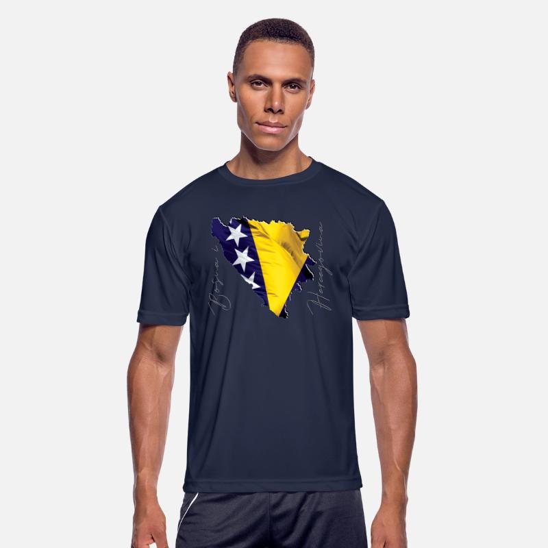 Bosnia Flag in Bosnia Map BA