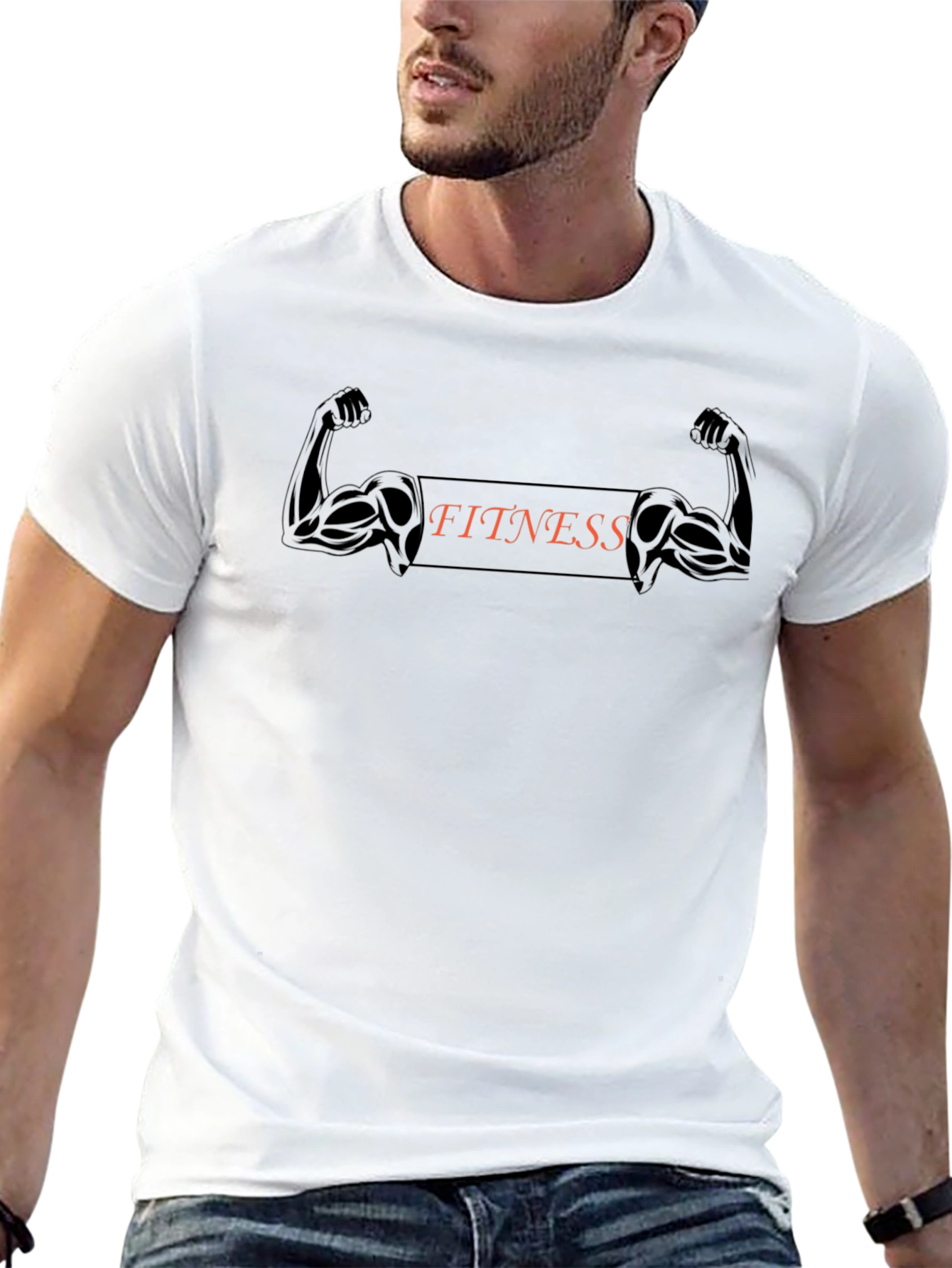 Fitness Graphic Tee - Muscle Power Shirt