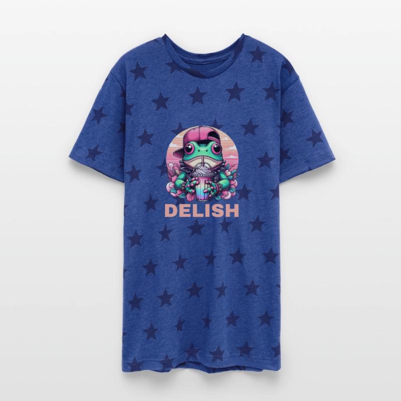 Cartoon Hip-hop Frog with Milkshake "Delish"