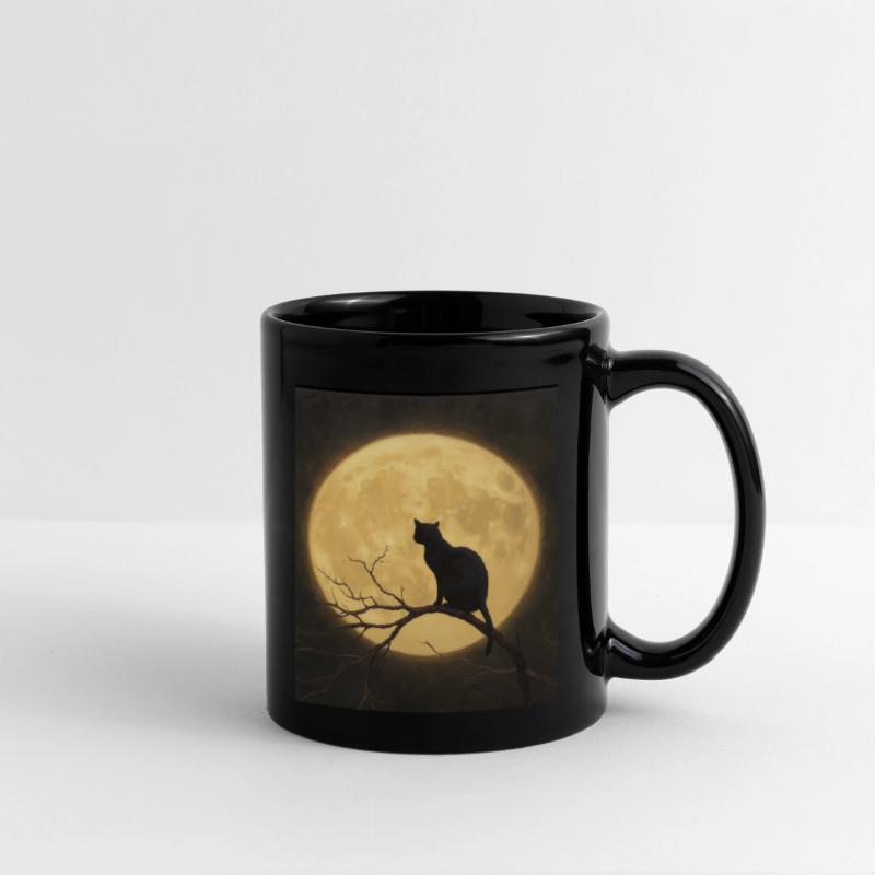 Cat in the moon! Helloween-Shirts for all! Cult!