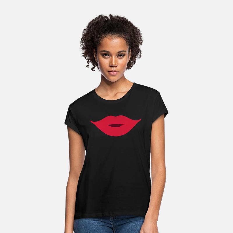 Cheeky smile female mouth