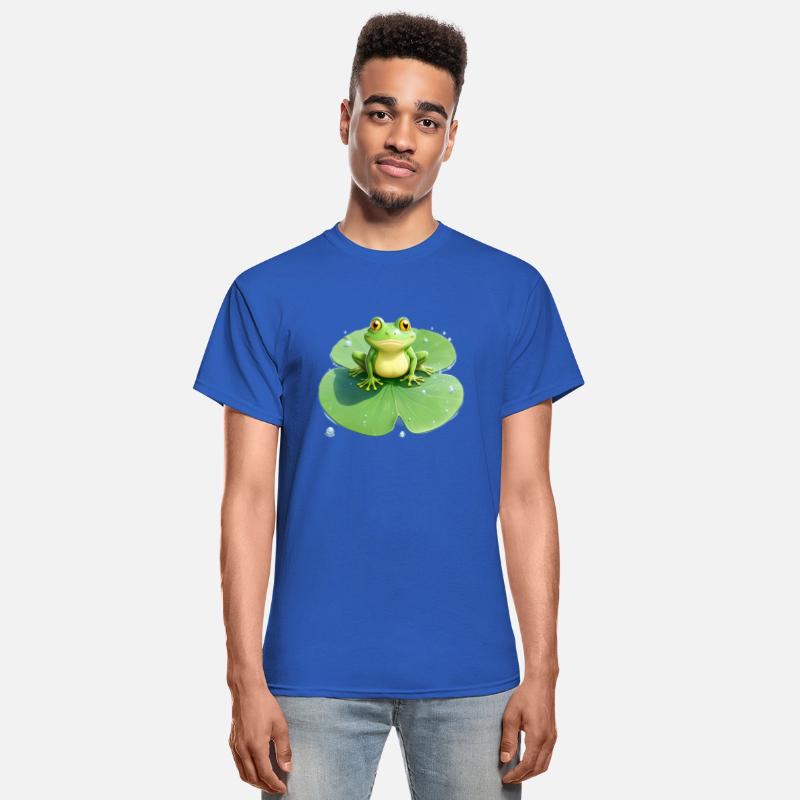 Cheerful Frog on Lily Pad