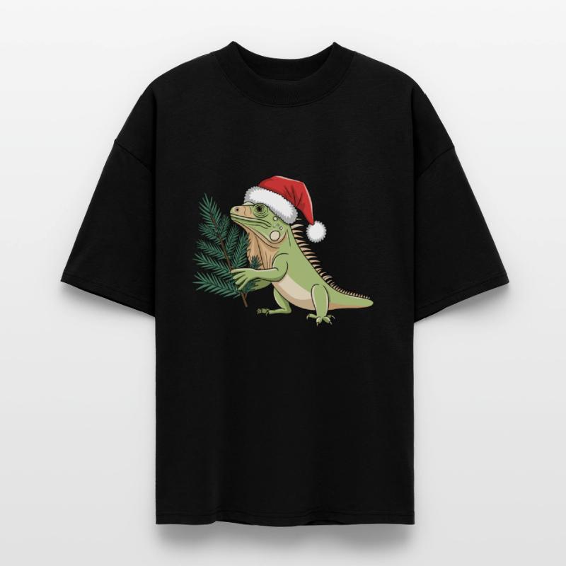 Christmas Santa Iguana Evergreen Christmas Tree