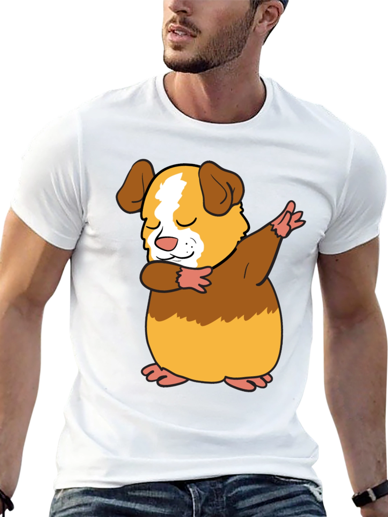 Dabbing Guinea Pig T-Shirt - Funny Pet Lover Tee
