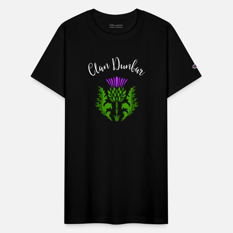 Clan Dunbar Surname Thistle Flower Scottish Clan