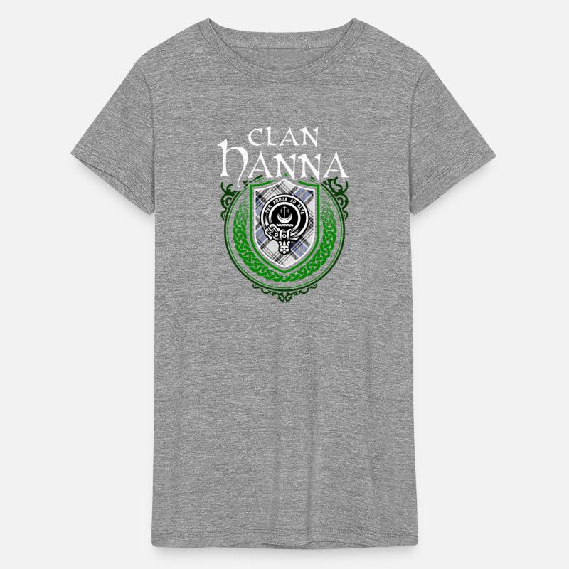Clan Hanna Scottish Crest Badge and Tartan