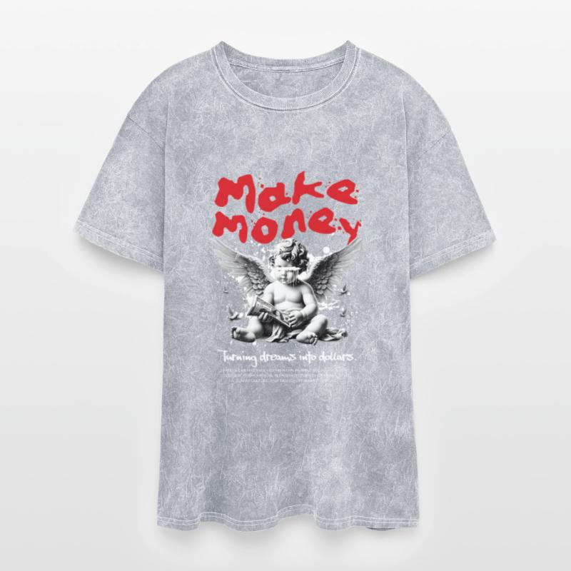 Crazy Money Angel Tee – Chaotic Hustler Street Art