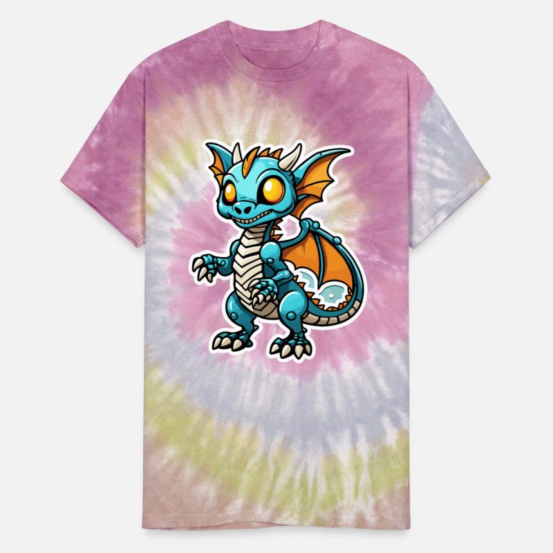 Cute Skeleton Dragon Illustration
