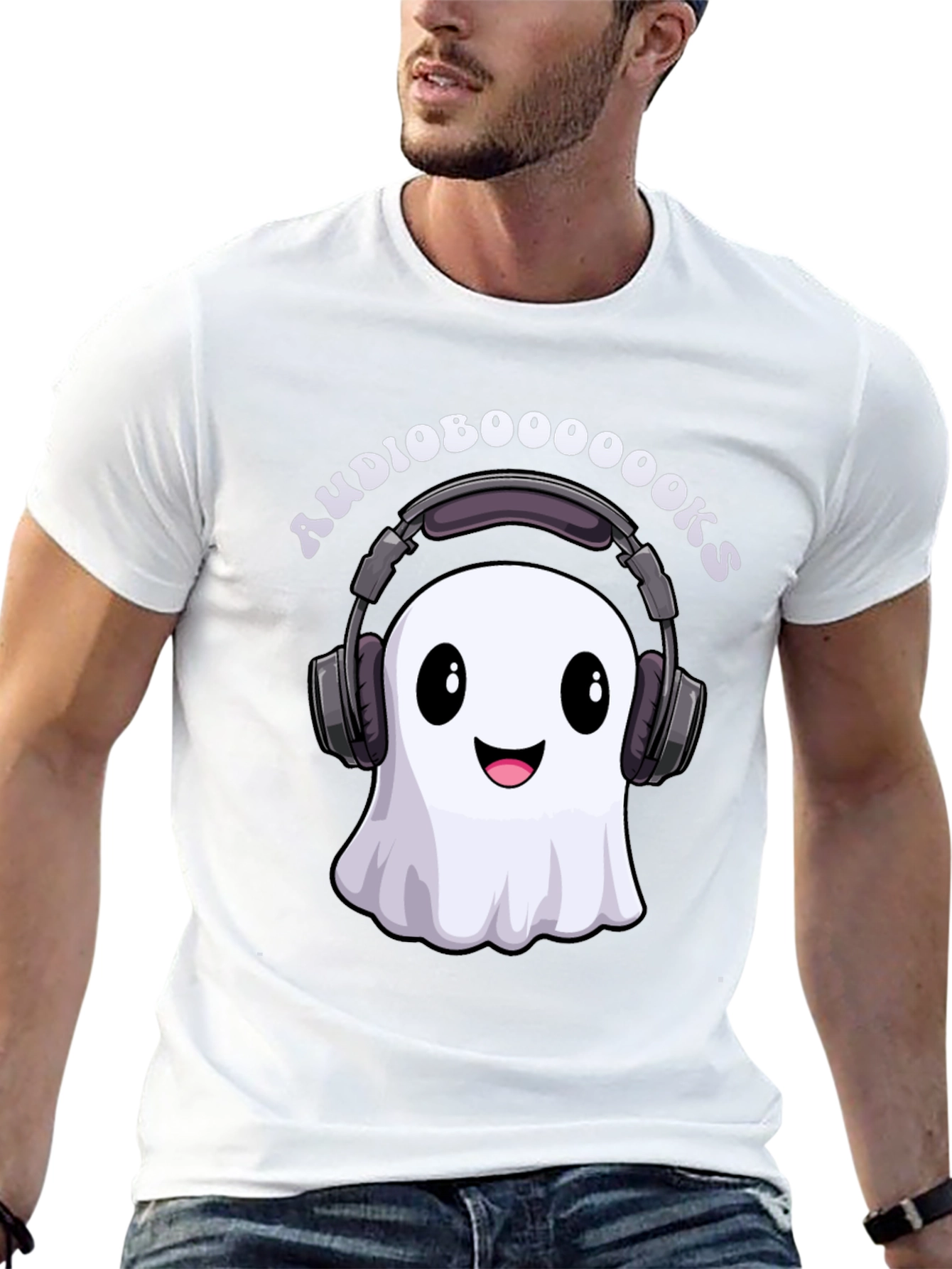 Audioboooooooks Ghost T-Shirt