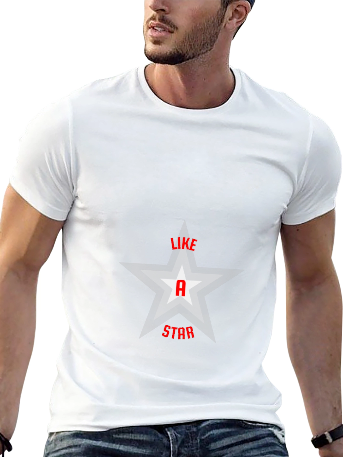 Like a Star Graphic T-Shirt - Black
