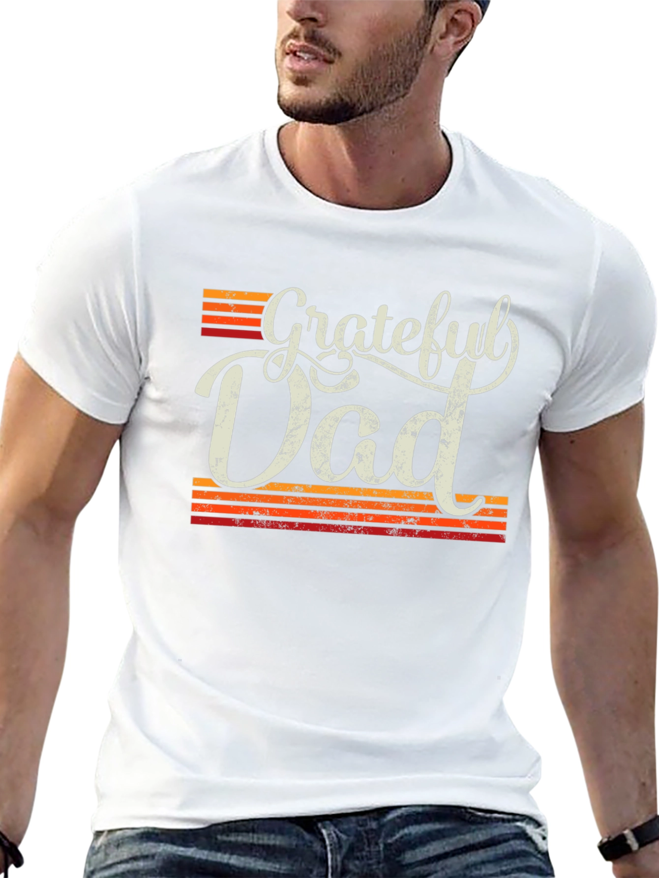 Grateful Dad Retro Graphic T-Shirt