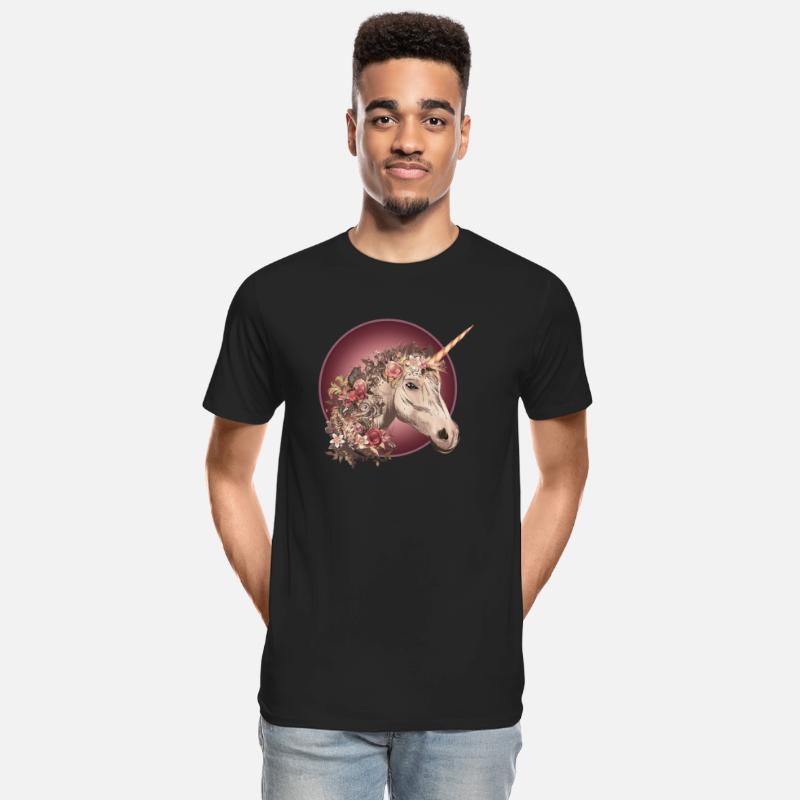 Das fantasievolle Einhorn mit Rosen und Florales