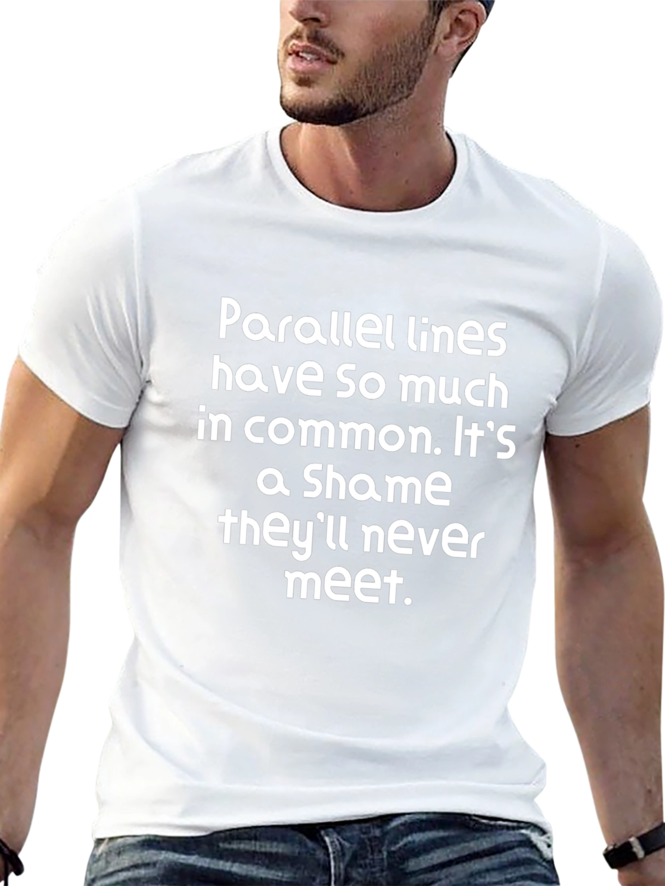Parallel Lines T-Shirt - Funny Math Joke Tee