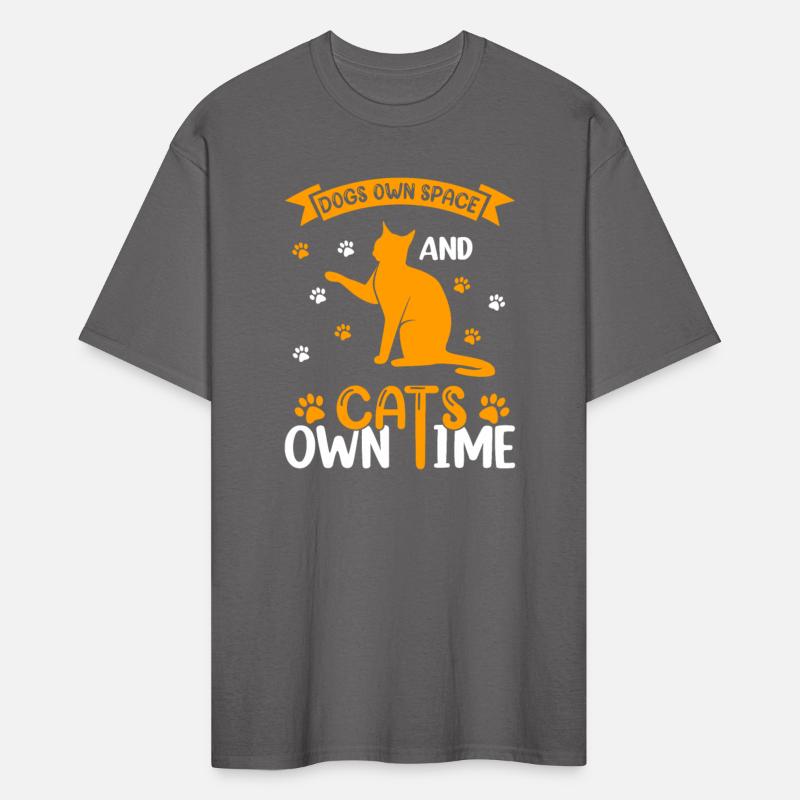 Dogs own space and cats own time