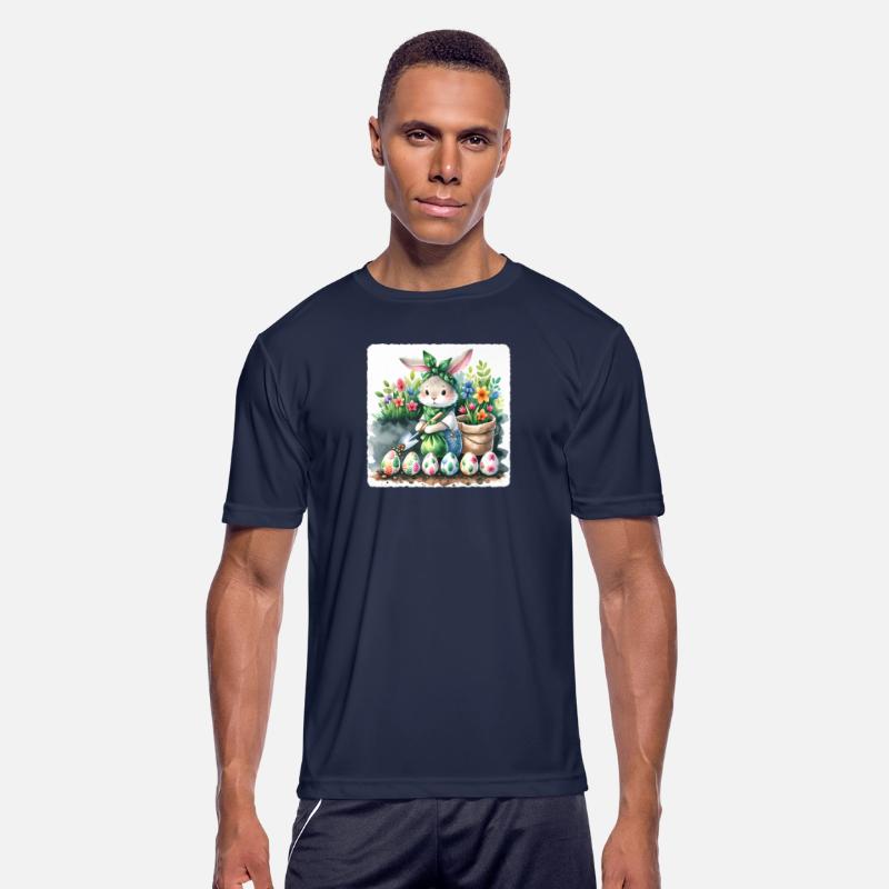 Easter Rabbit Planting Garden Premium