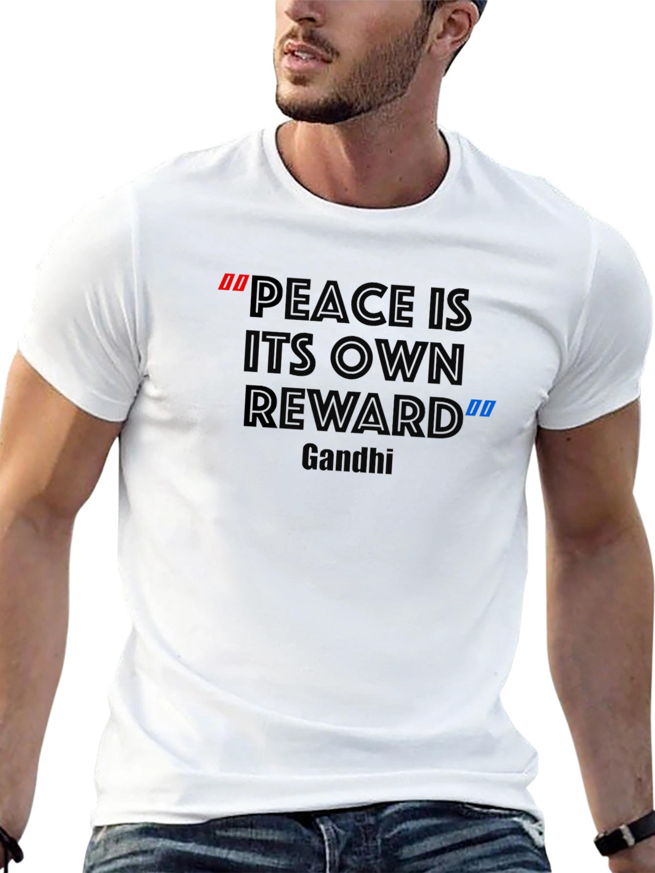 Peace Quote Graphic T-Shirt