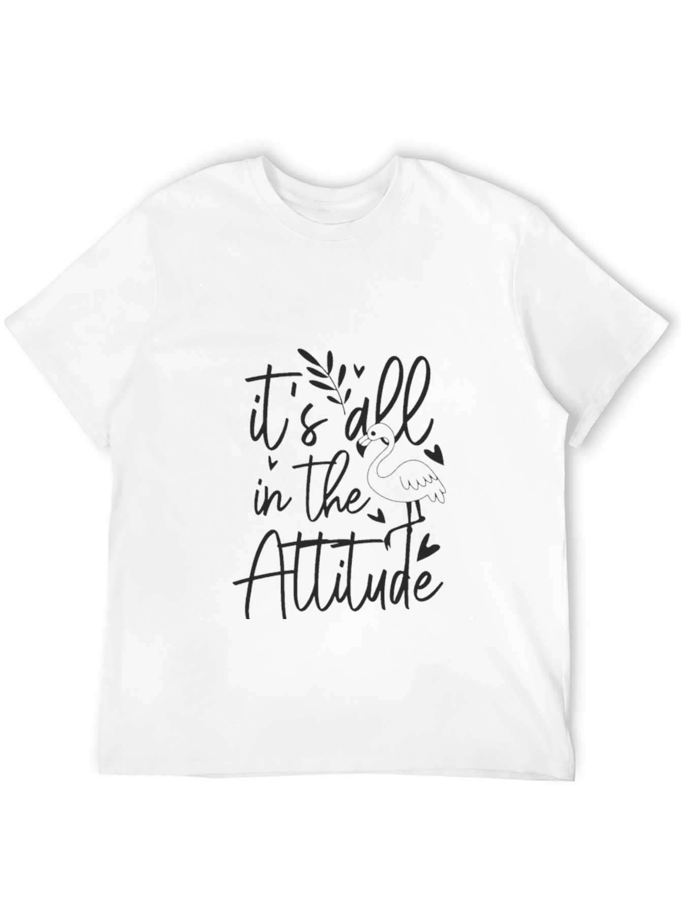 Attitude Graphic T-Shirt - Soft Black Tee