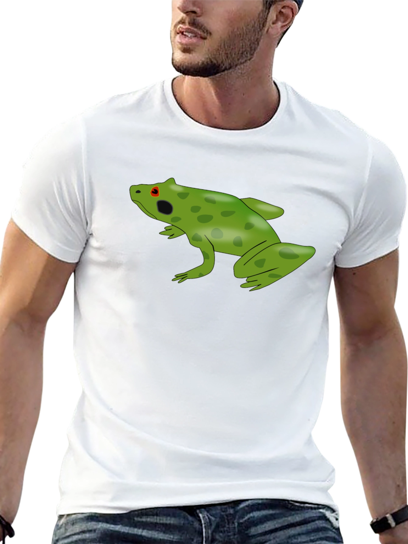 Green Frog Graphic T-Shirt - Casual Cool