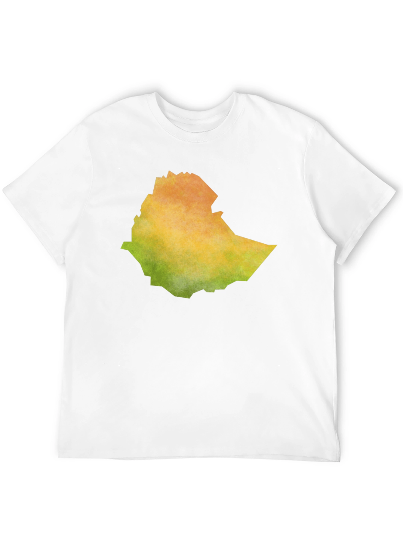 Ethiopia Map T-Shirt - Black Cotton Blend