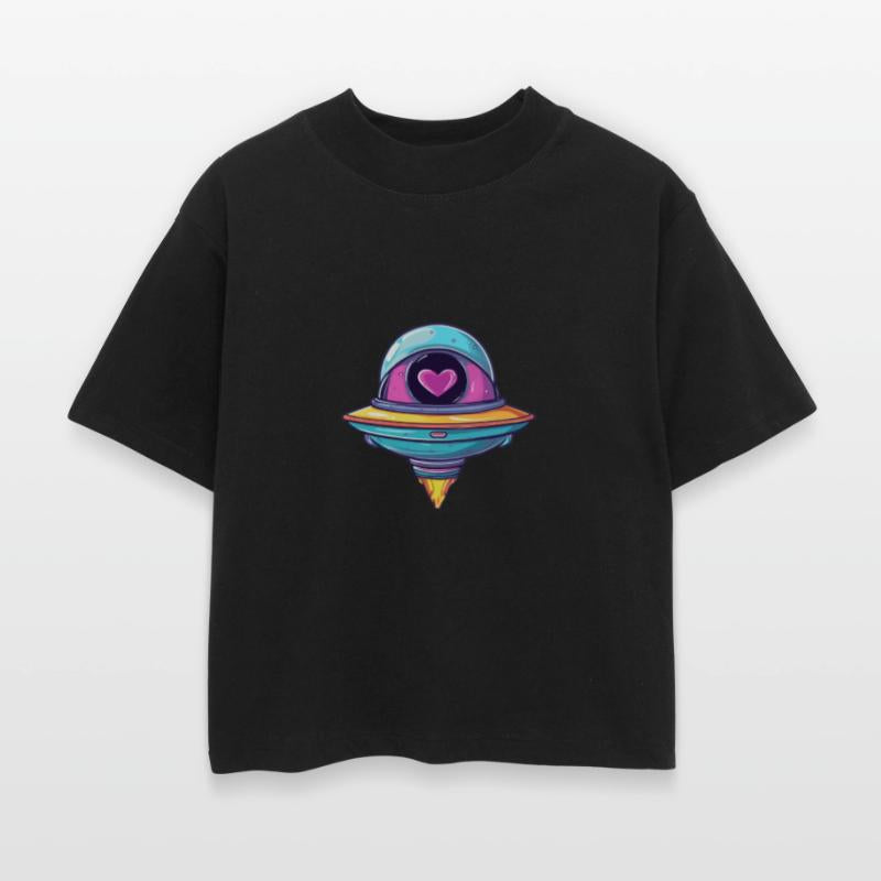 Flying Saucer with a Heart Inside