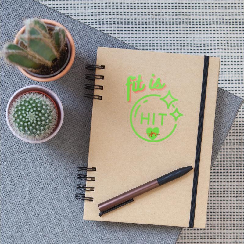 Funny lovely vintage design called fit is hit