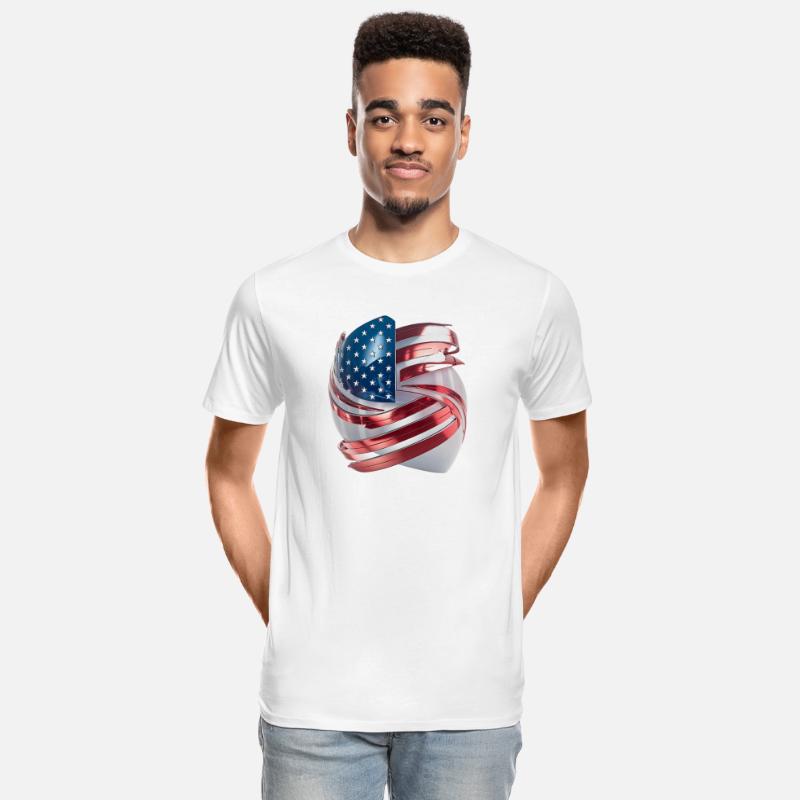 Futuristic American Flag Logo