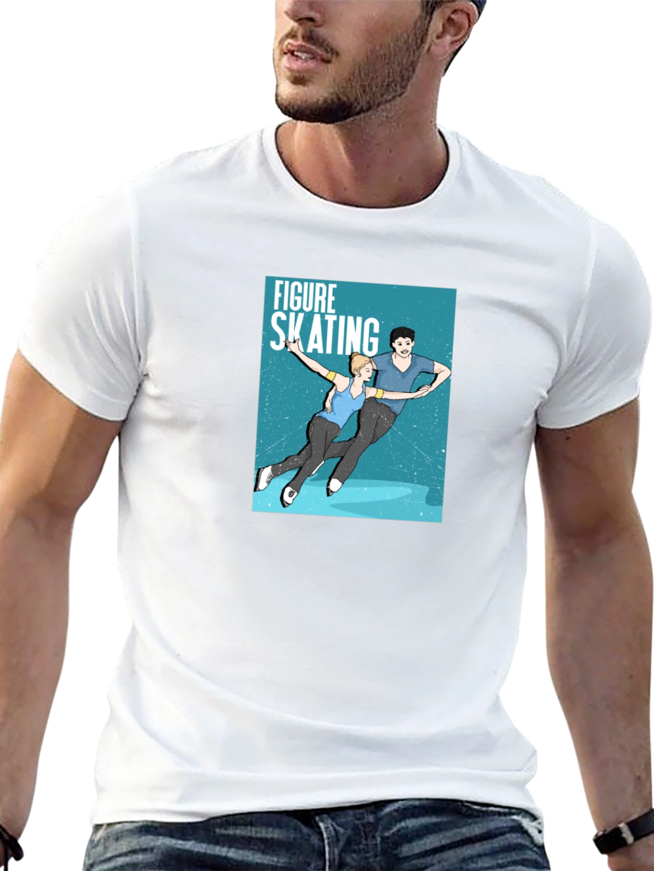 Figure Skating Graphic Tee - Black Unisex T-Shirt
