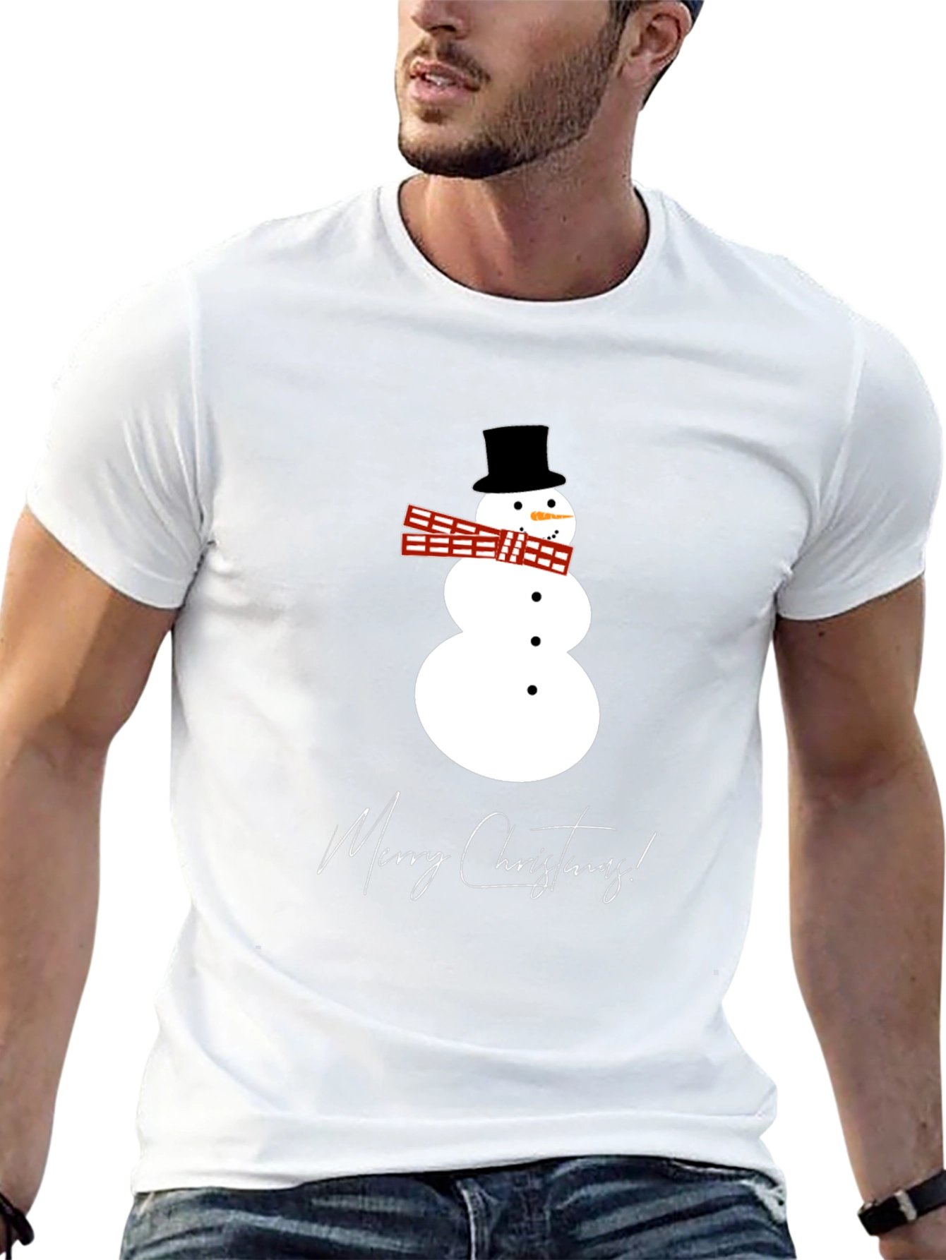 Festive Snowman Graphic Tee