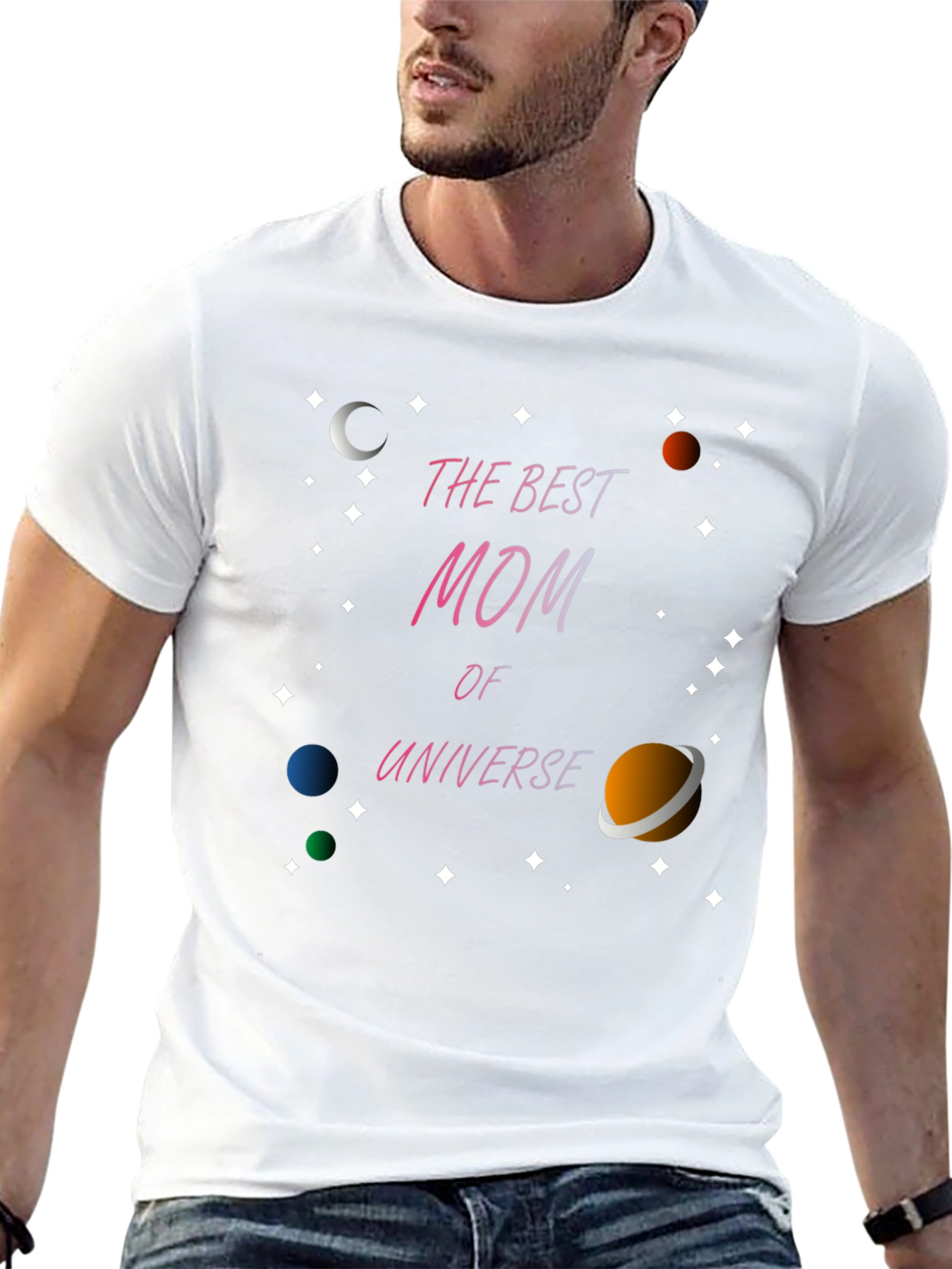 Best Mom in the Universe Graphic T-Shirt