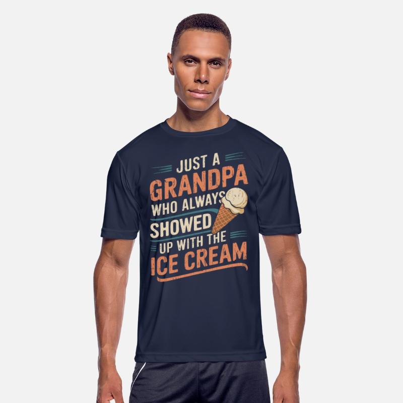 Grandpa Ice Cream Humor Tee