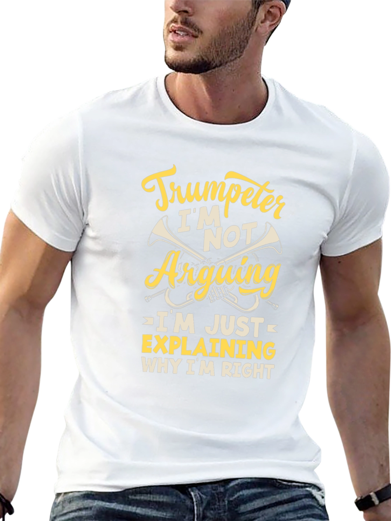 Trumpeter Humor Graphic Tee - Im Not Arguing