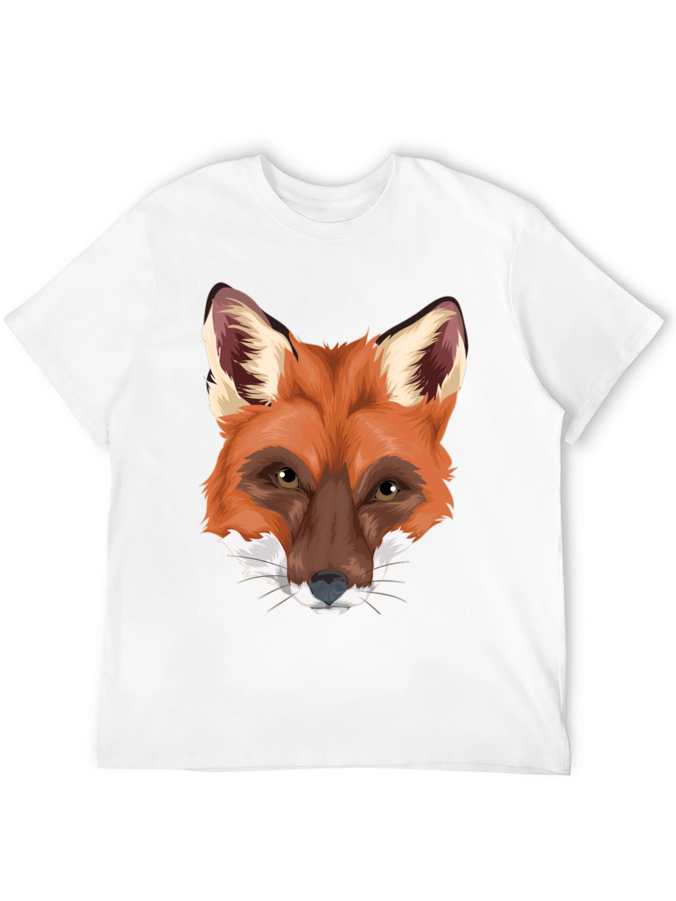 Fox Graphic Print Black T-Shirt