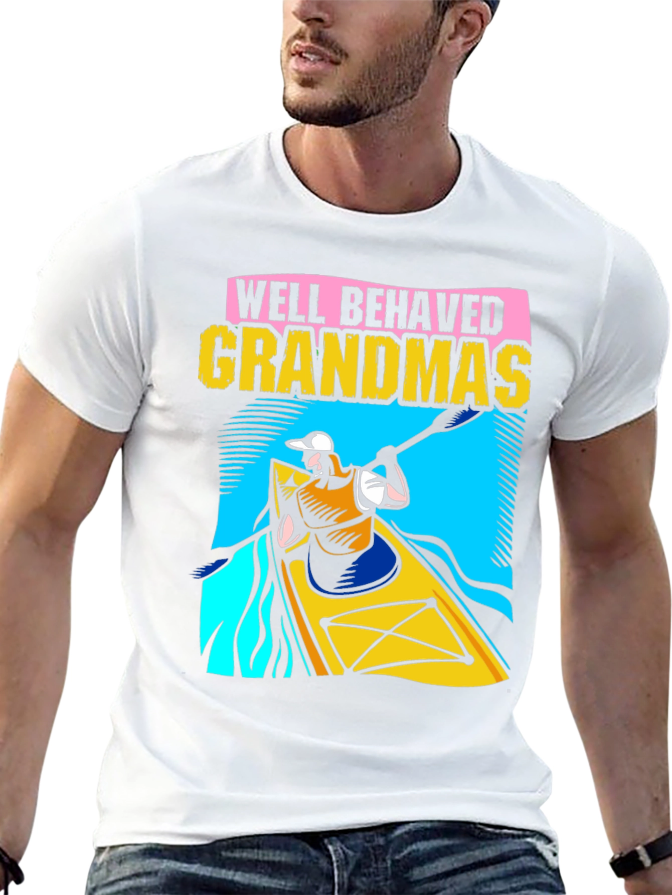 Well Behaved Grandmas Kayaking T-Shirt