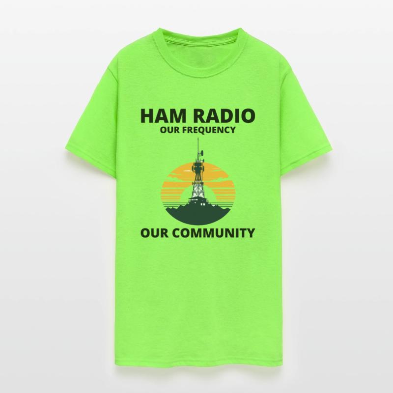 Ham Radio Tower Sunrise Uniting Our Frequency