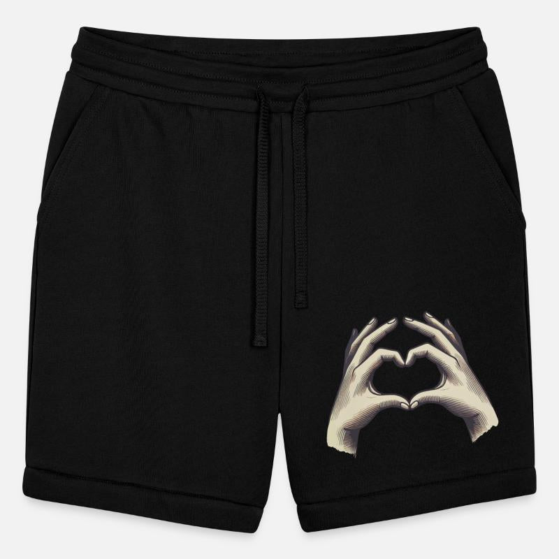 Hand-Illustrated Gesture Forming a Heart Shape