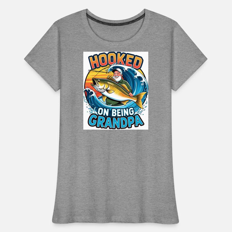Hooked on Being Grandpa – Colorful Fishing Scene