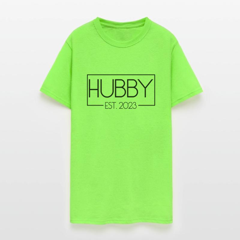 Hubby Est. 2023 Matching Couple Newlywed Marriedma