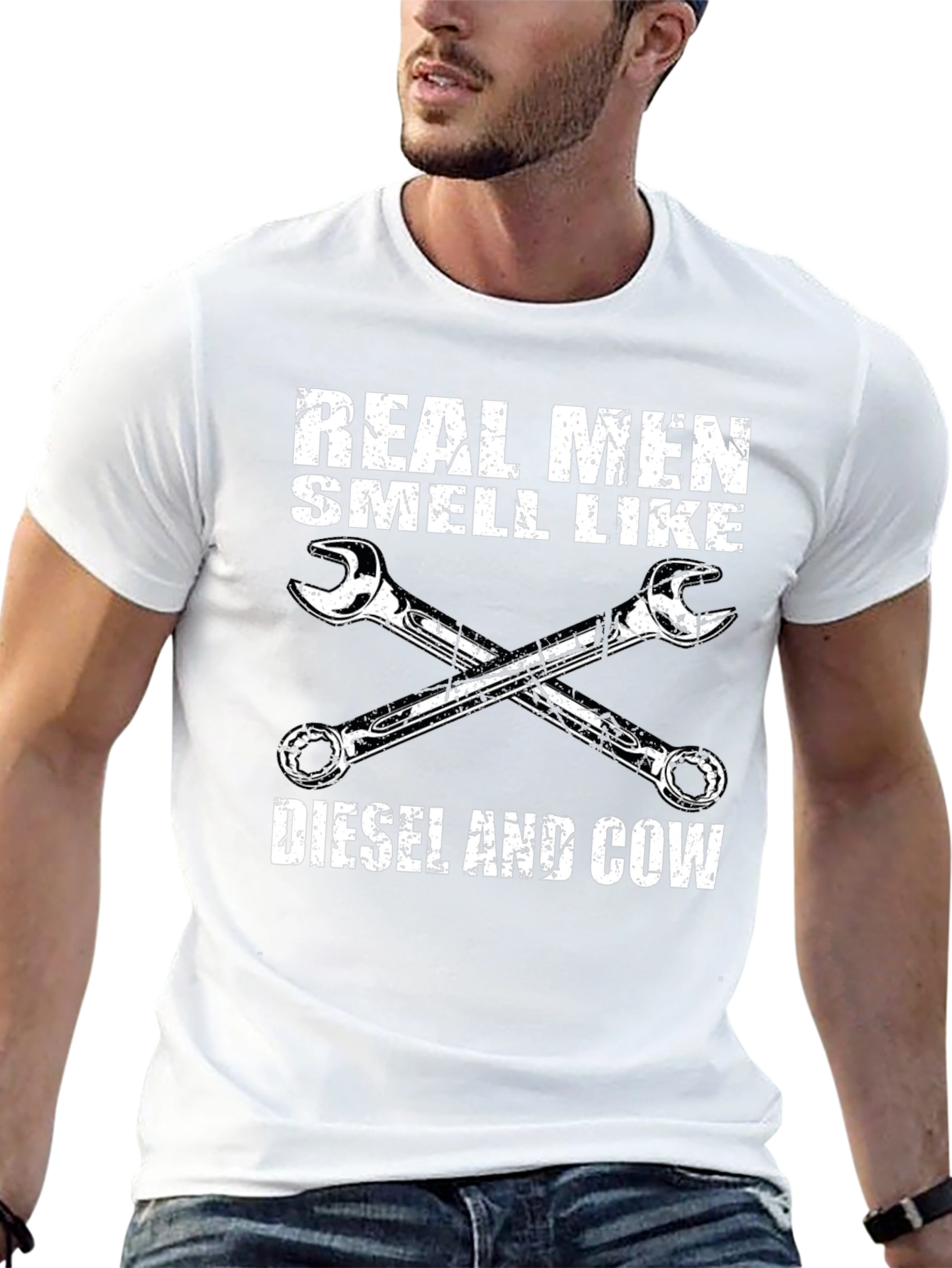 Real Men Diesel & Cow T-Shirt