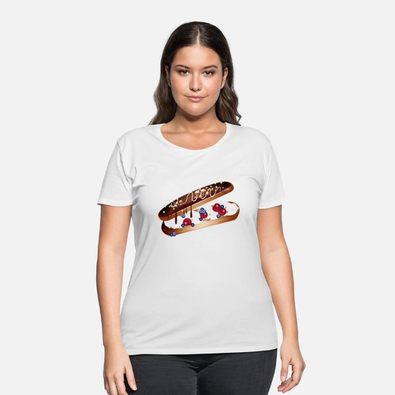 Illustration of a stuffed eclair with berries