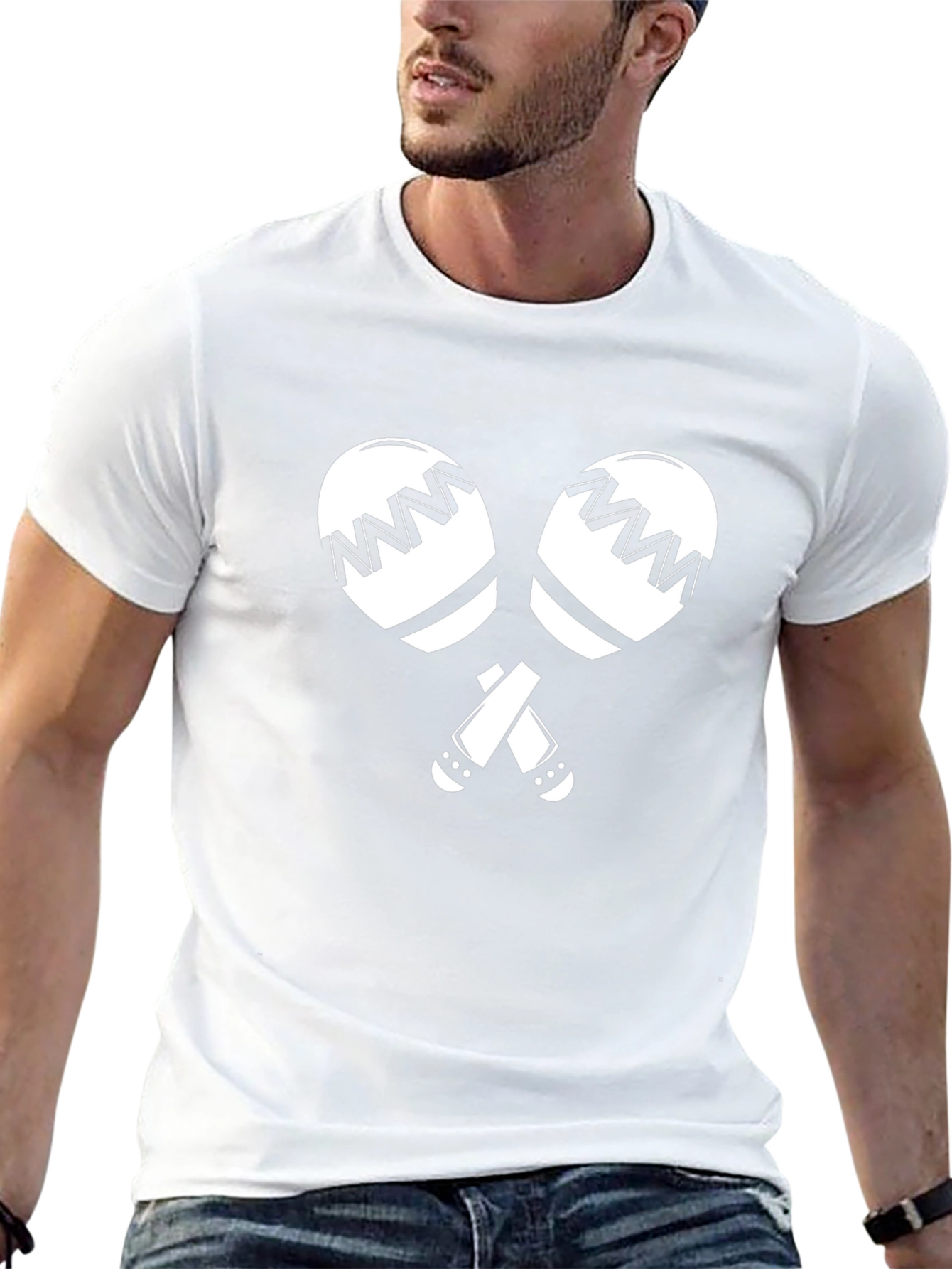 Maracas Graphic Tee - Black Casual T-Shirt